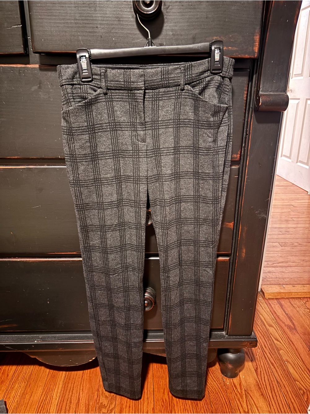 Express Gray Plaid Dress Pants